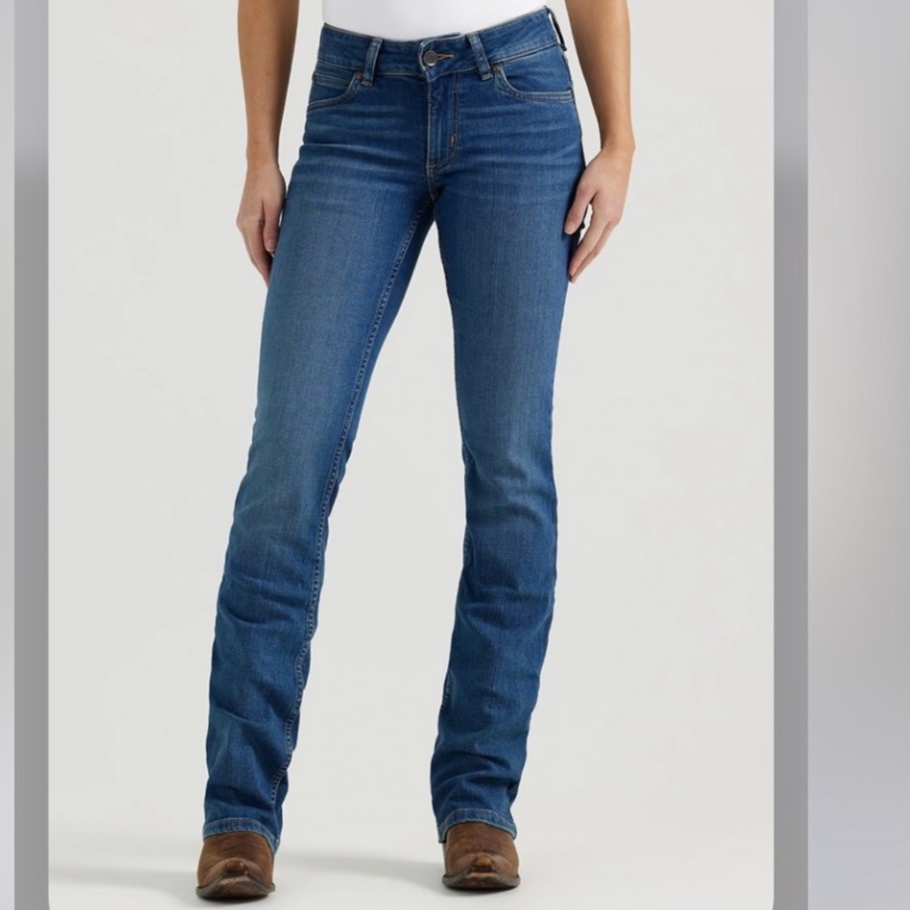 Wrangler Retro Mae Mid Rise Boot Cut Jeans 29 Size 7 x 34 NWT Women’s - Picture 8 of 10